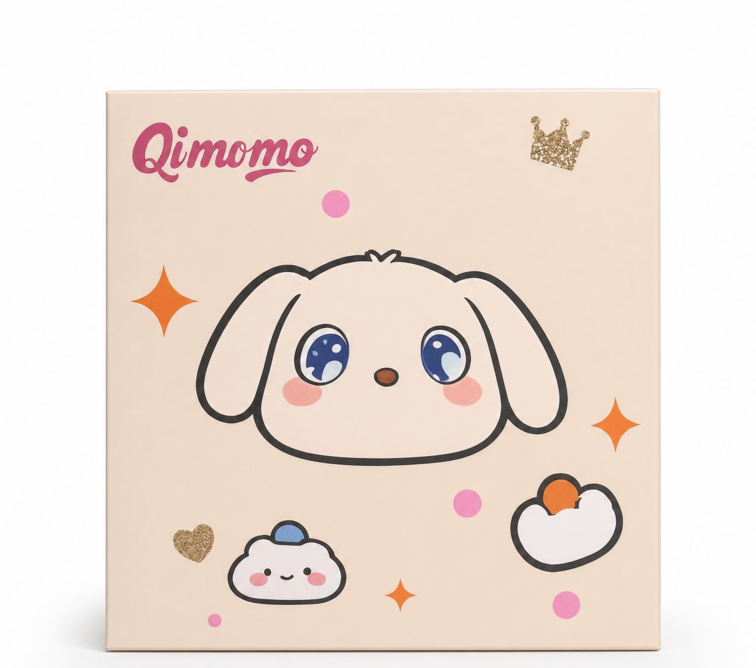 Qimomo premium gift box with cute dog character design
